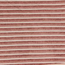 Tricot roze met witte strepen in katoen / polyester mengeling
